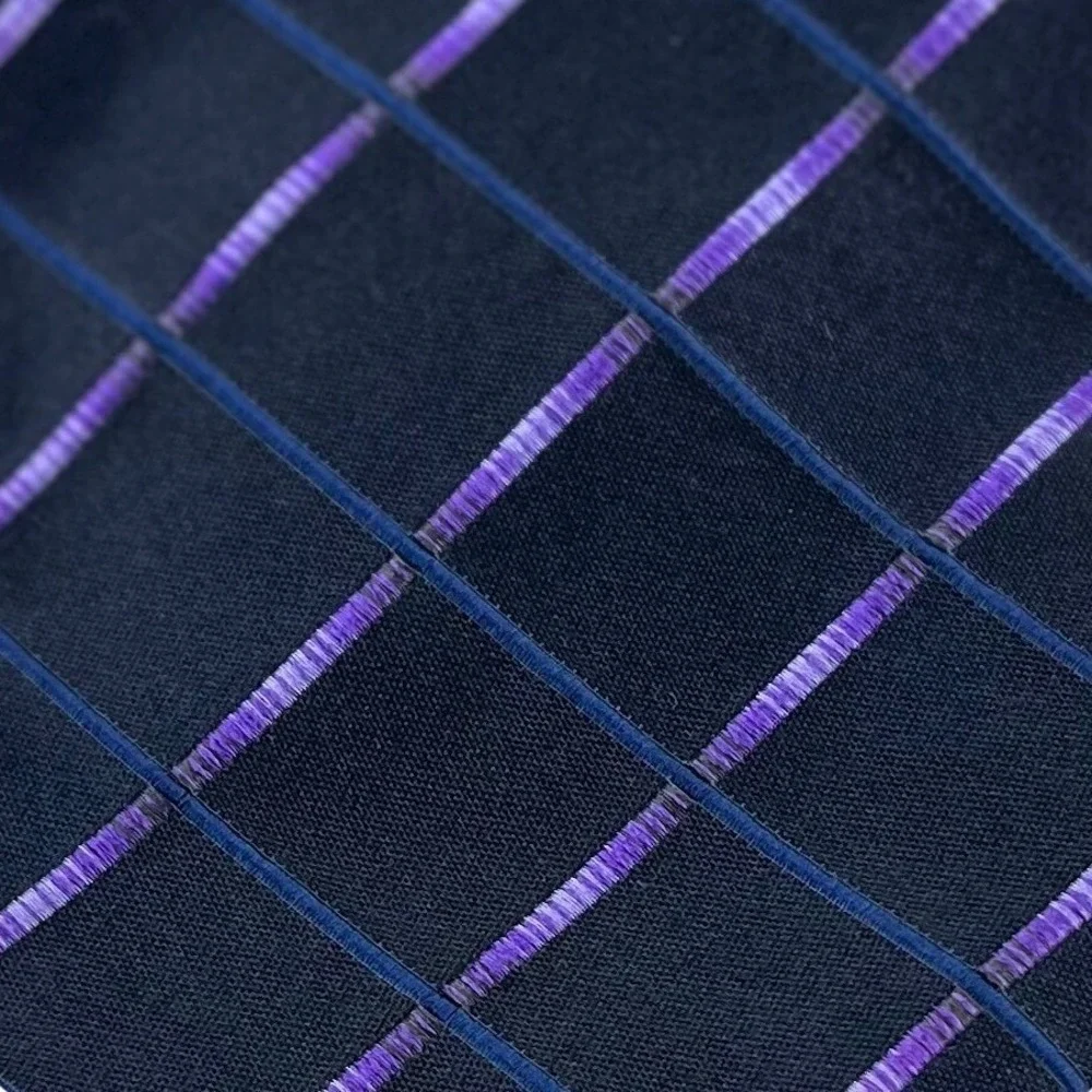 Robert Talbott Best of Class Tie Men's Blue Purple Silk Cotton Necktie 3.5